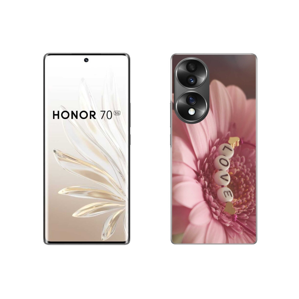 Gelový kryt mmCase na Honor 70 - přívěsek love
