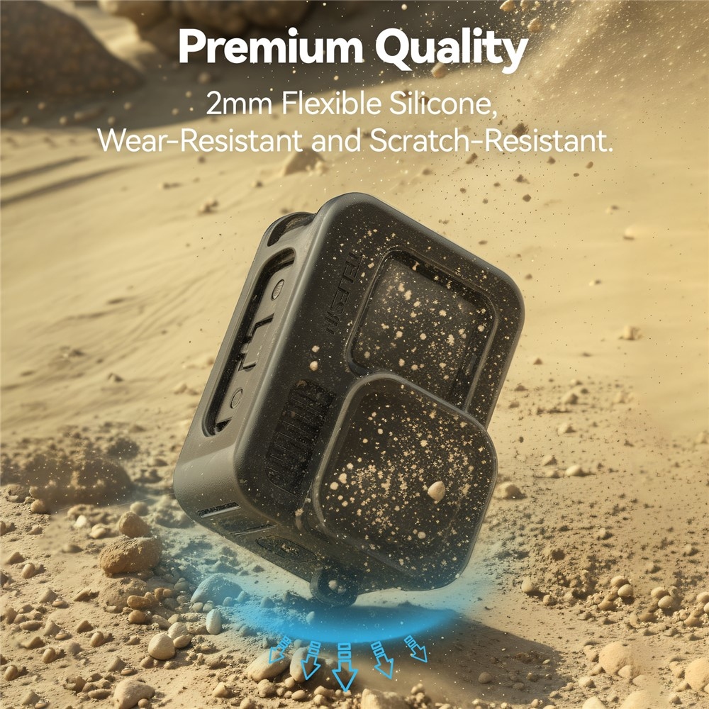 TELESIN silikonové ochranné pouzdro s krytkou objektivu pro GoPro Hero 13/12/11/10/9