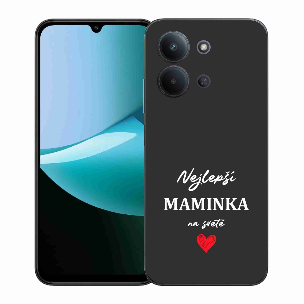 Gelový kryt mmCase na Xiaomi Redmi 15C 4G (171mm)/Poco C85 4G (171mm) - nejlepší maminka 1 černé pozadí