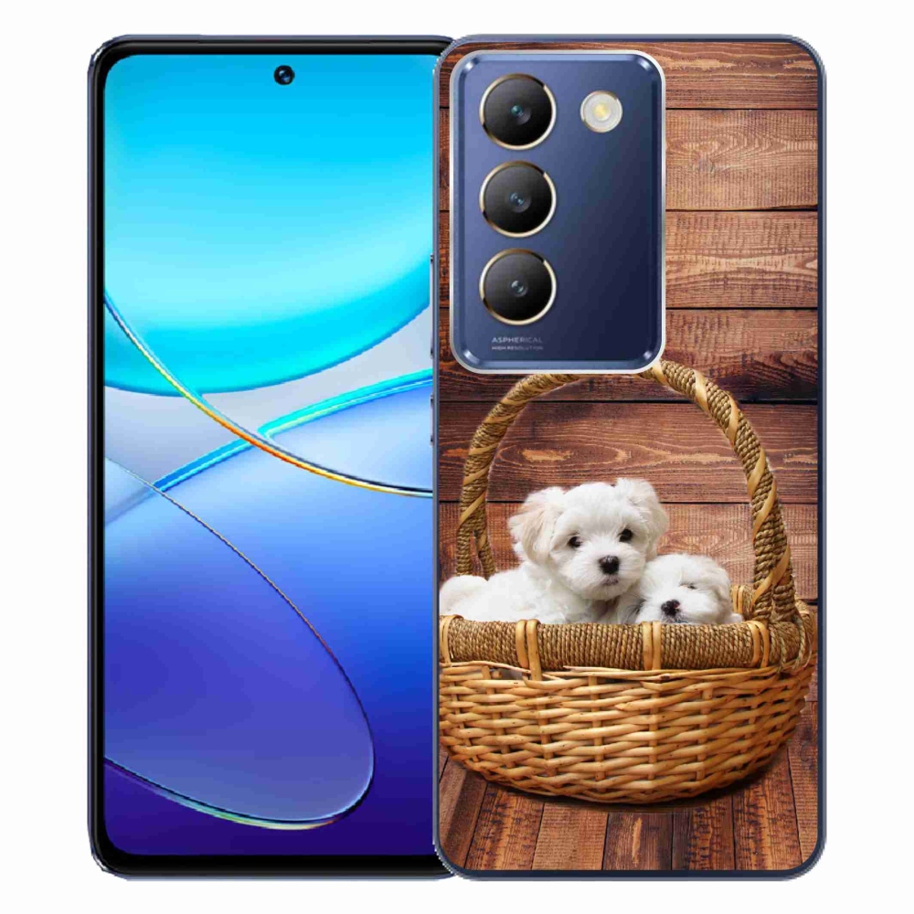 Gelový kryt mmCase na Vivo V40 SE 4G/5G - štěňátka