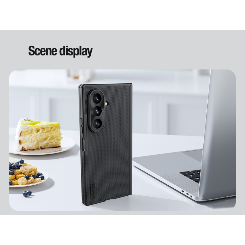 Nillkin Super Frosted FOLD Magnetic Zadní Kryt pro Samsung Galaxy Z Fold 8 Ultra Black