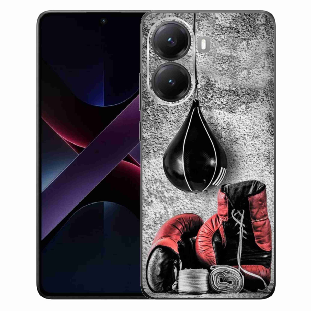 Gelový kryt mmCase na Xiaomi Poco X7 Pro 5G - boxovací pytel a rukavice