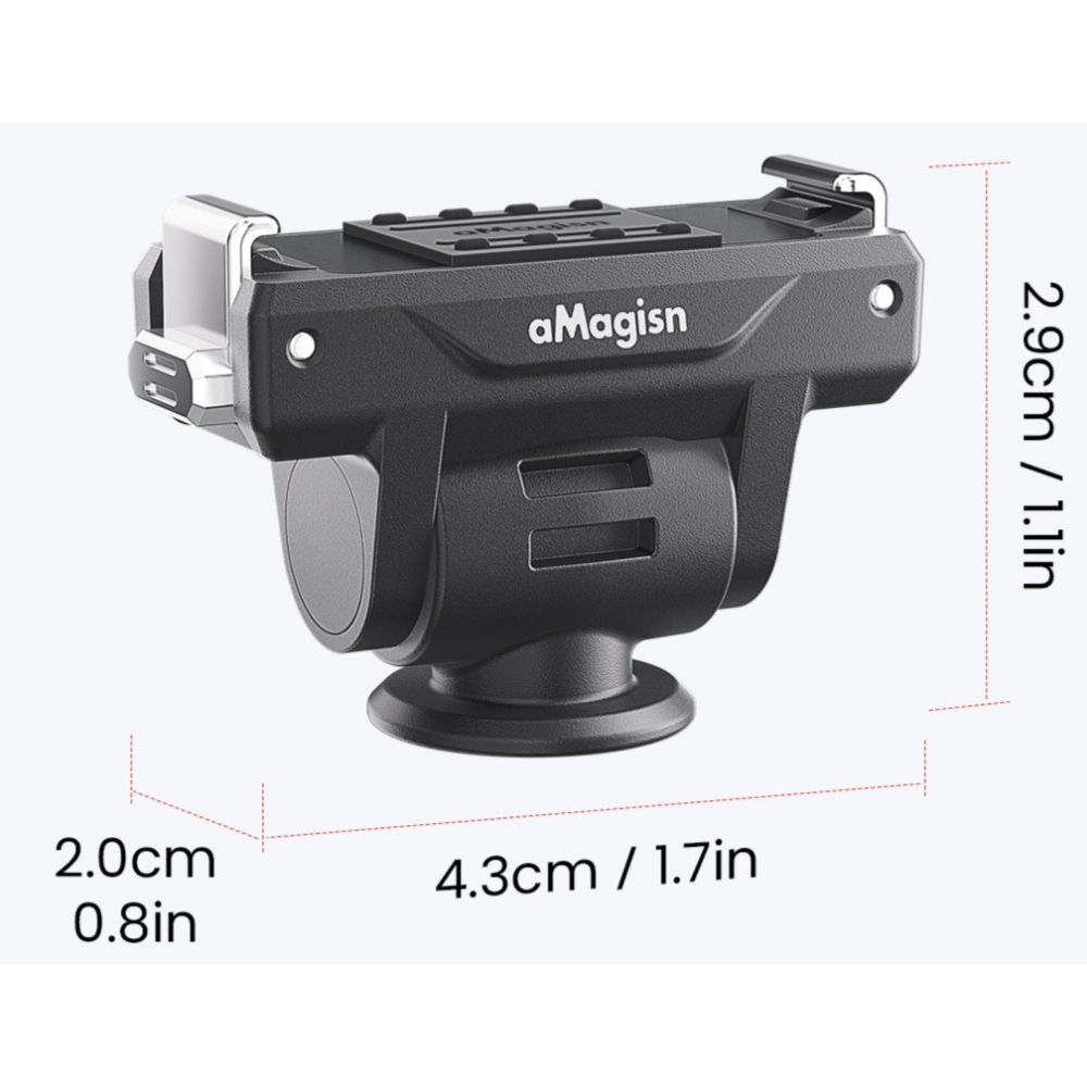 AMAGISN oboustranně nastavitelný rychloupínací adaptér pro DJI Osmo Action 6