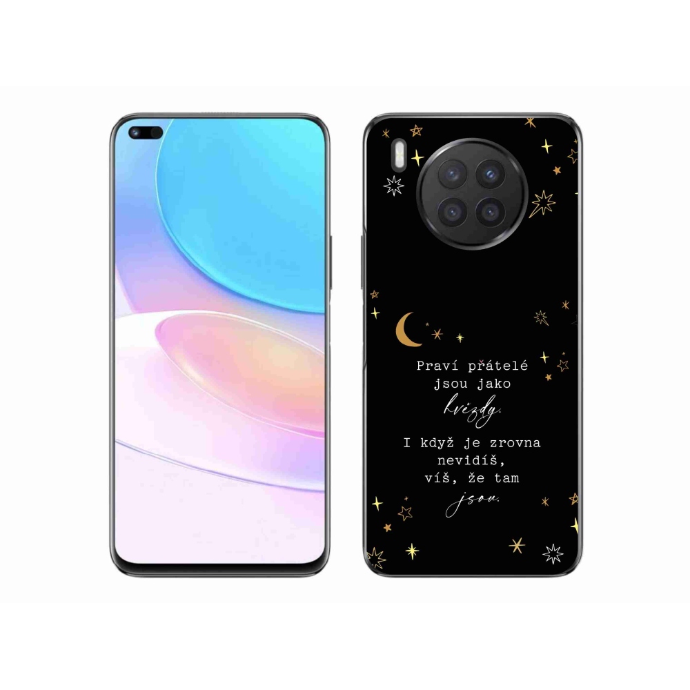 Gelový kryt mmCase na Huawei Nova 8i - citát 6 černé pozadí