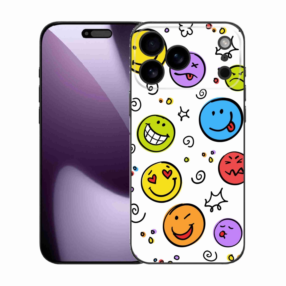 Gelový kryt mmCase na iPhone 17 Pro Max - smajlíci
