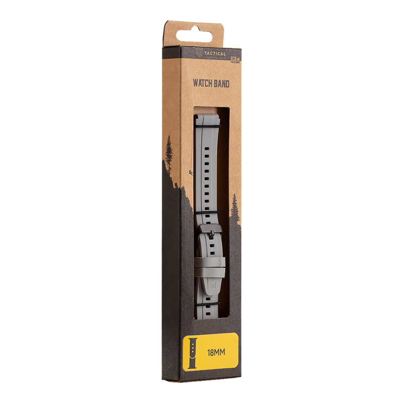 Tactical Quick Release Silikonový Řemínek 18mm Grey
