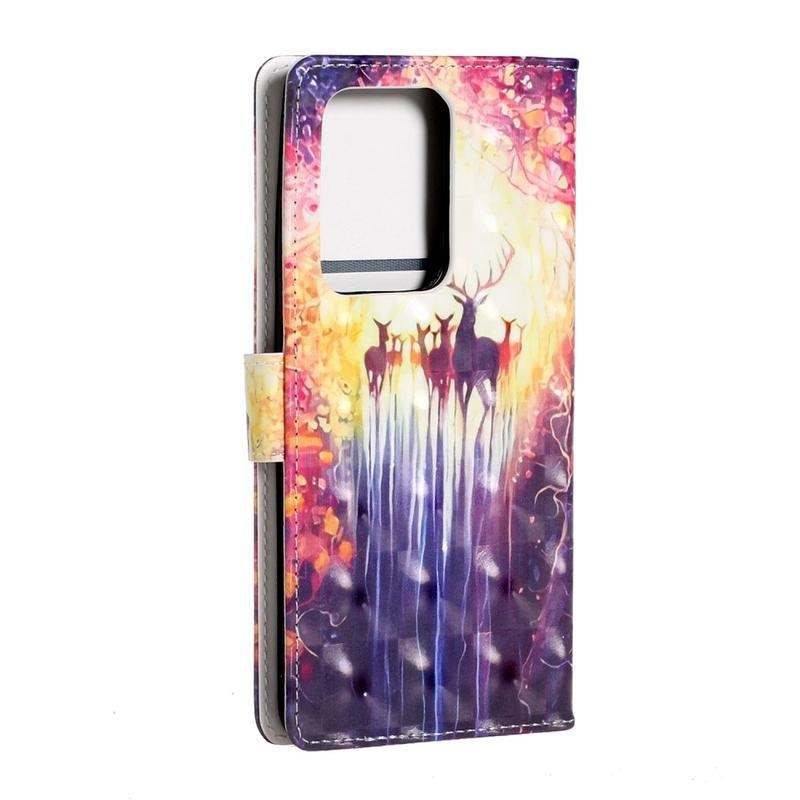 Light PU kožené peněženkové pouzdro na mobil Samsung Galaxy S20 Ultra - losi