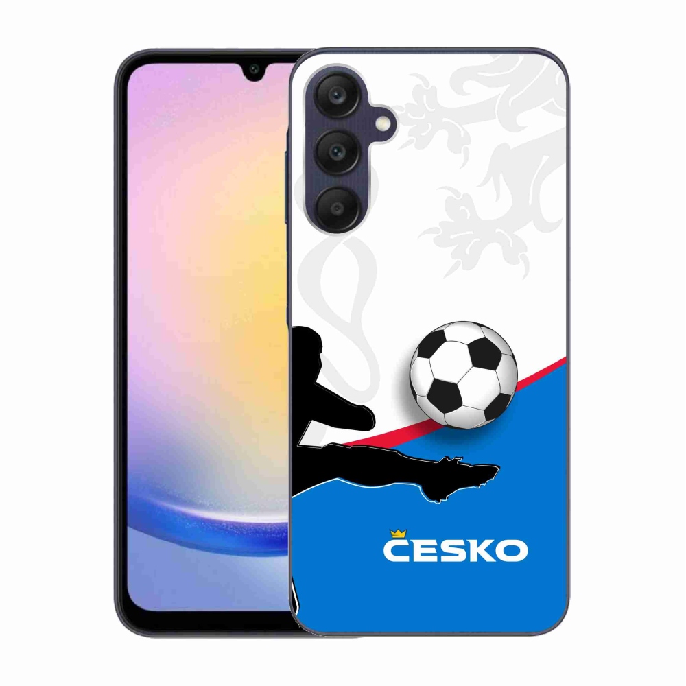 Gelový kryt mmCase na Samsung Galaxy A25 5G - fotbal Česko 3