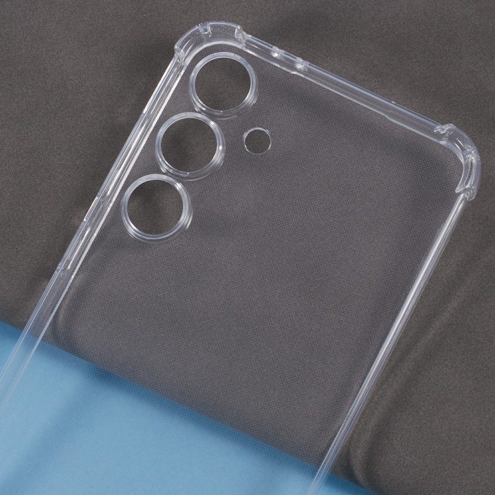 Průhledný gelový obal se šňůrkou na Samsung Galaxy S24 FE
