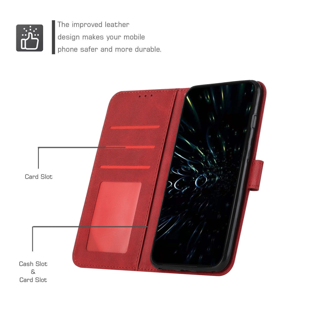 Line knížkové pouzdro na Honor 600 Pro 5G/Honor 600 5G - červené