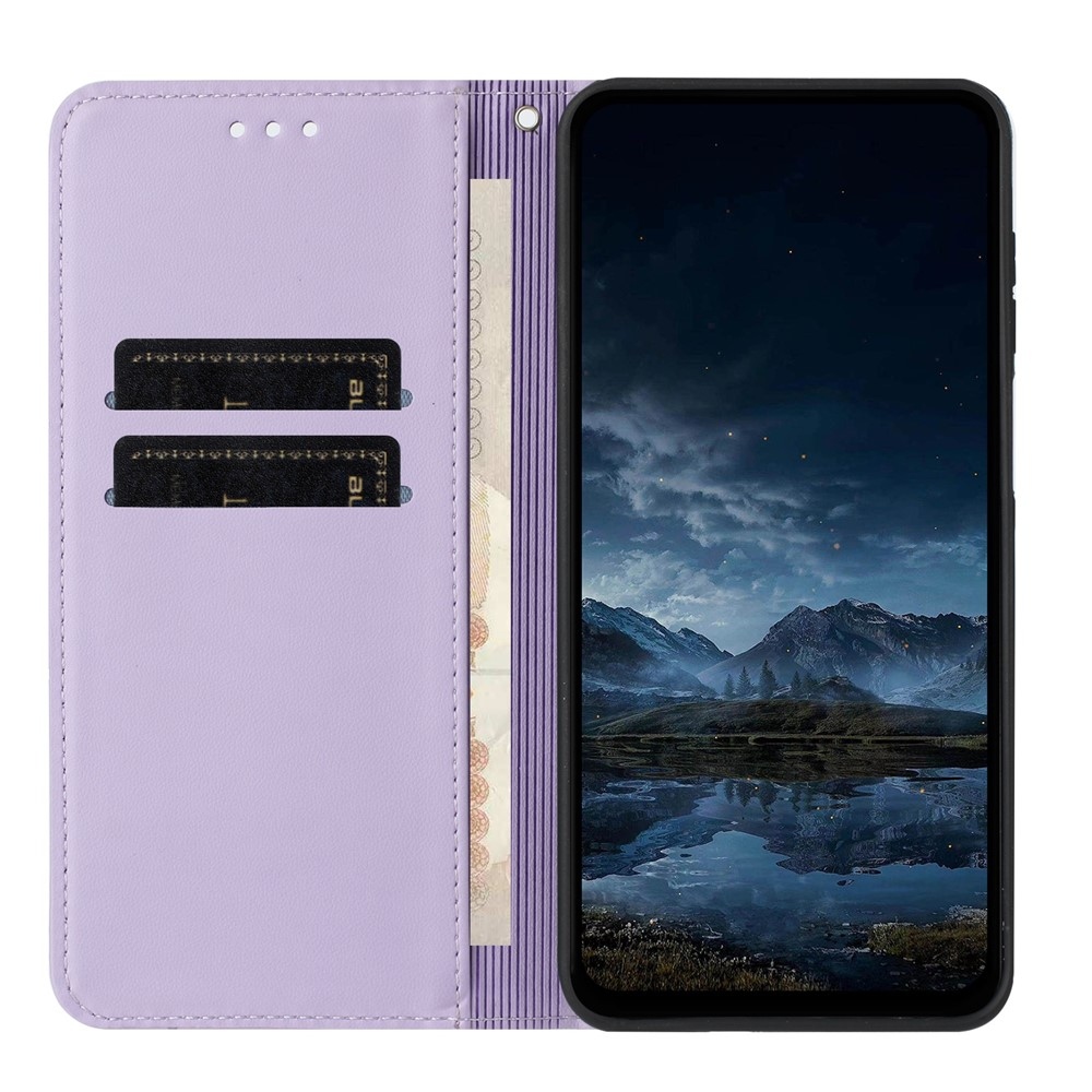 Line knížkové pouzdro na Samsung Galaxy A27 - fialové