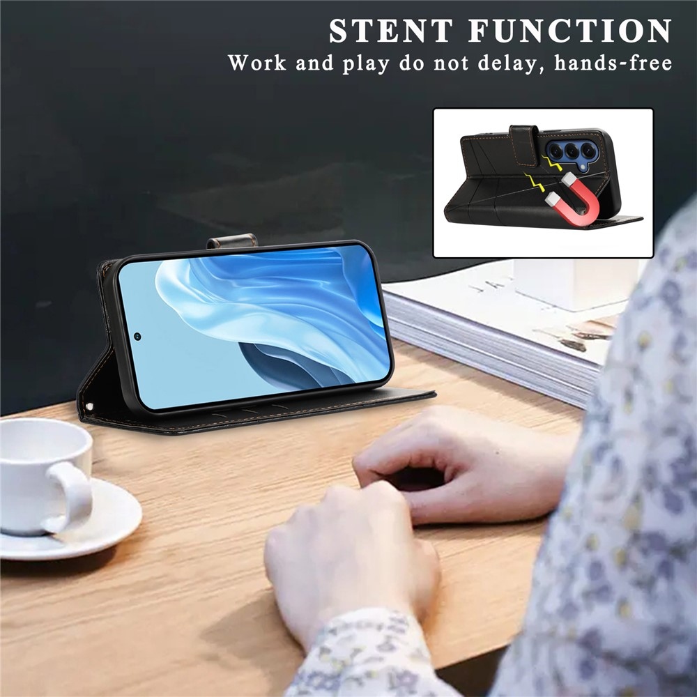 Line knížkové pouzdro na Samsung Galaxy S26+ - černé