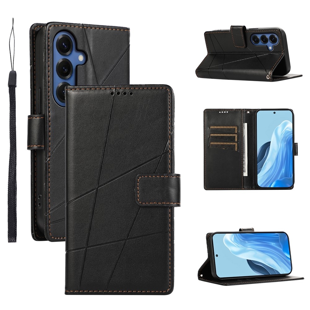 Line knížkové pouzdro na Samsung Galaxy S26 - černé