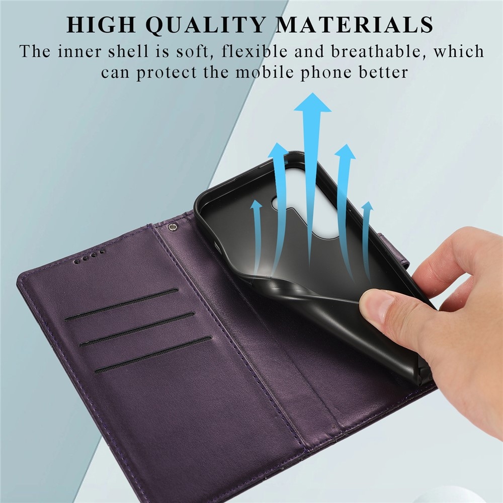 Line knížkové pouzdro na Samsung Galaxy S26+ - fialové