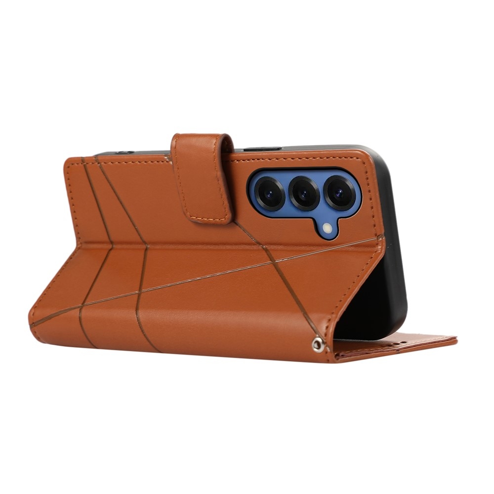 Line knížkové pouzdro na Samsung Galaxy S26+ - hnědé