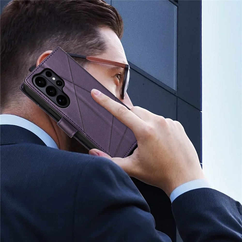 Line knížkové pouzdro na Samsung Galaxy S26 Ultra - fialové