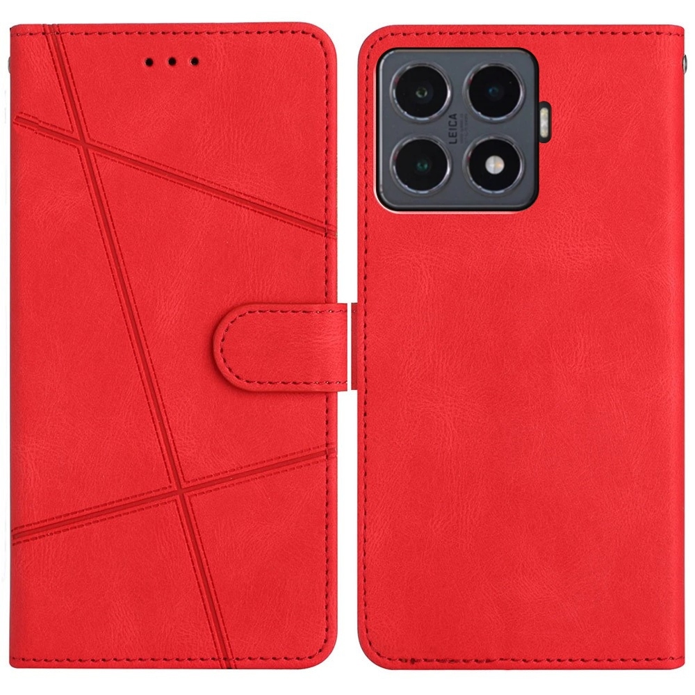 Line knížkové pouzdro na Xiaomi 15T Pro - červené