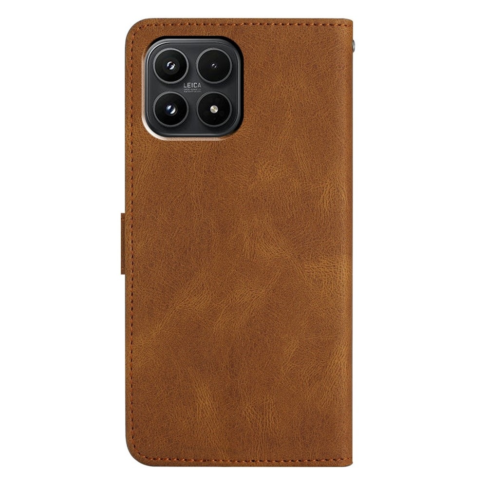 Line knížkové pouzdro na Xiaomi 17 - hnědé