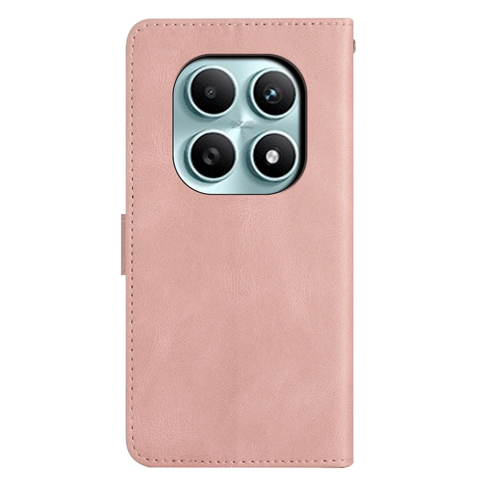 Line knížkové pouzdro na Xiaomi Poco M8 5G/Redmi Note 15 5G - růžovozlaté