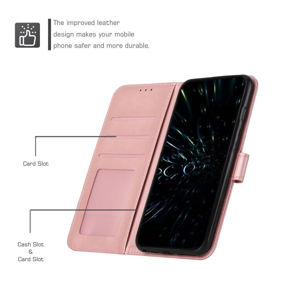 Line knížkové pouzdro na Xiaomi Redmi A7 Pro - růžovozlaté