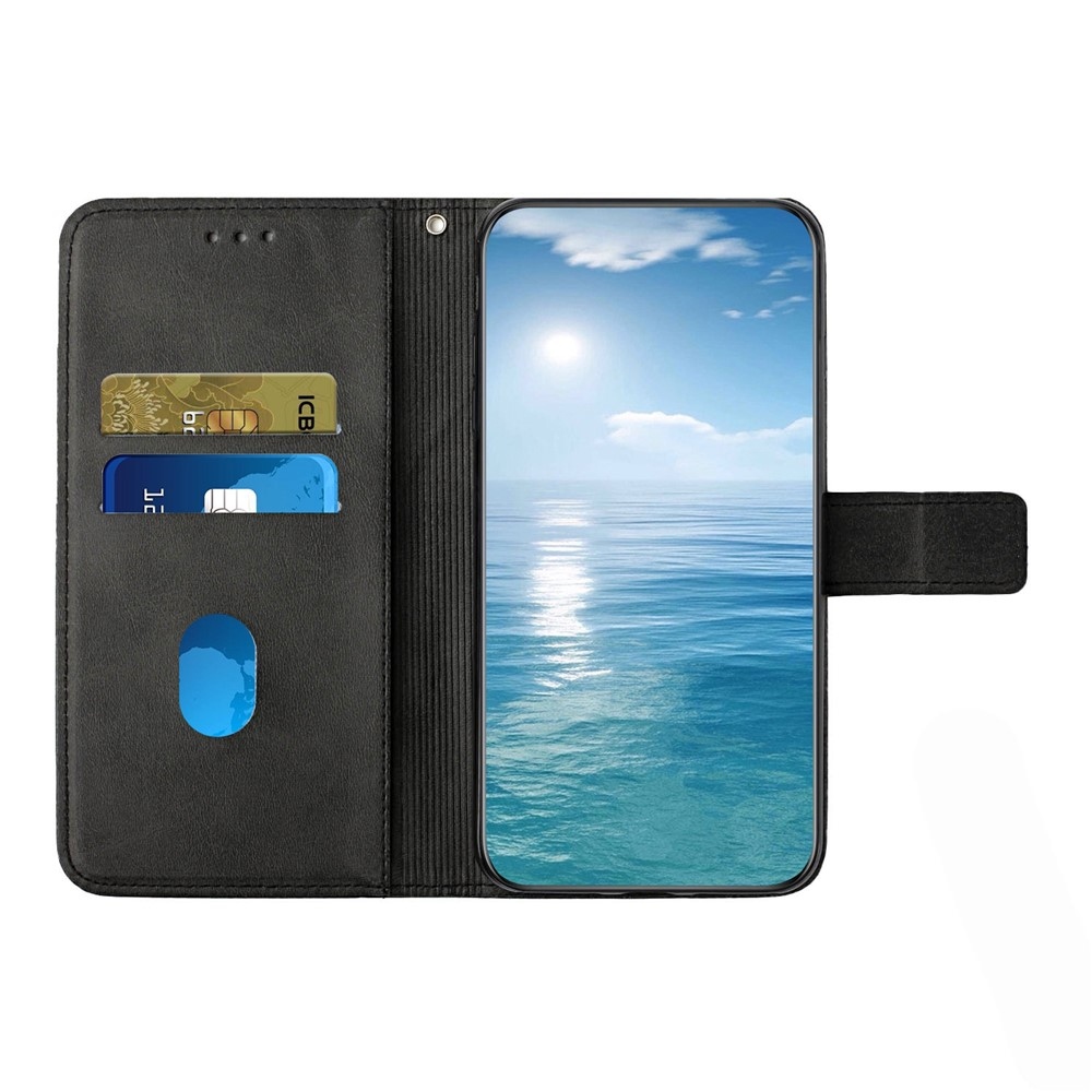 Line knížkové pouzdro na Xiaomi Redmi Note 15 4G - černé