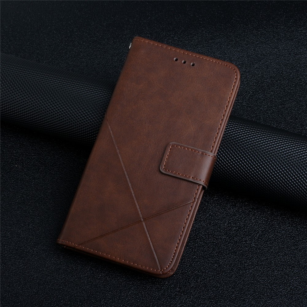 Line knížkové pouzdro na Xiaomi Redmi Note 15 Pro 4G - hnědé