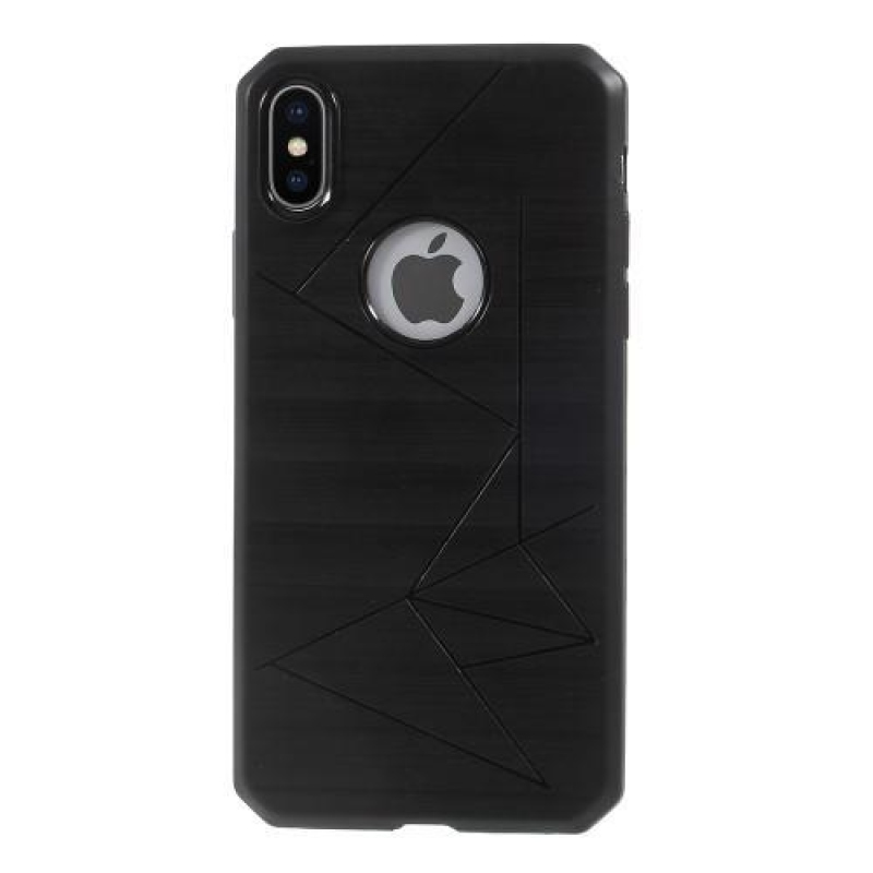 Lines gelový obal na iPhone X - černý