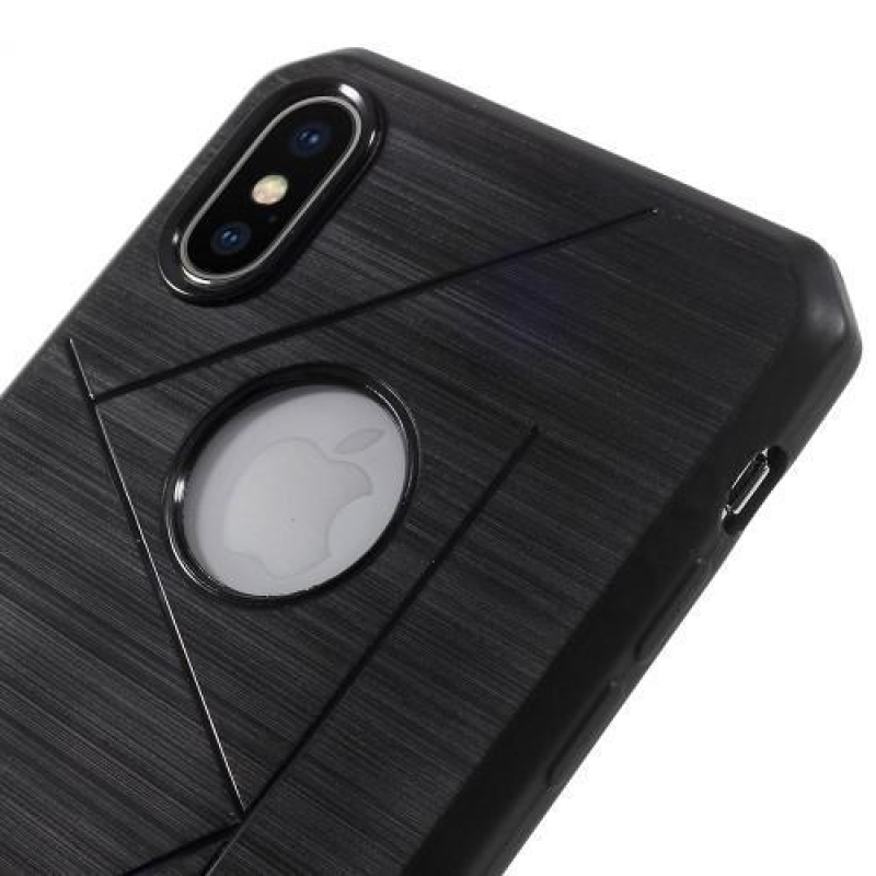 Lines gelový obal na iPhone X - černý