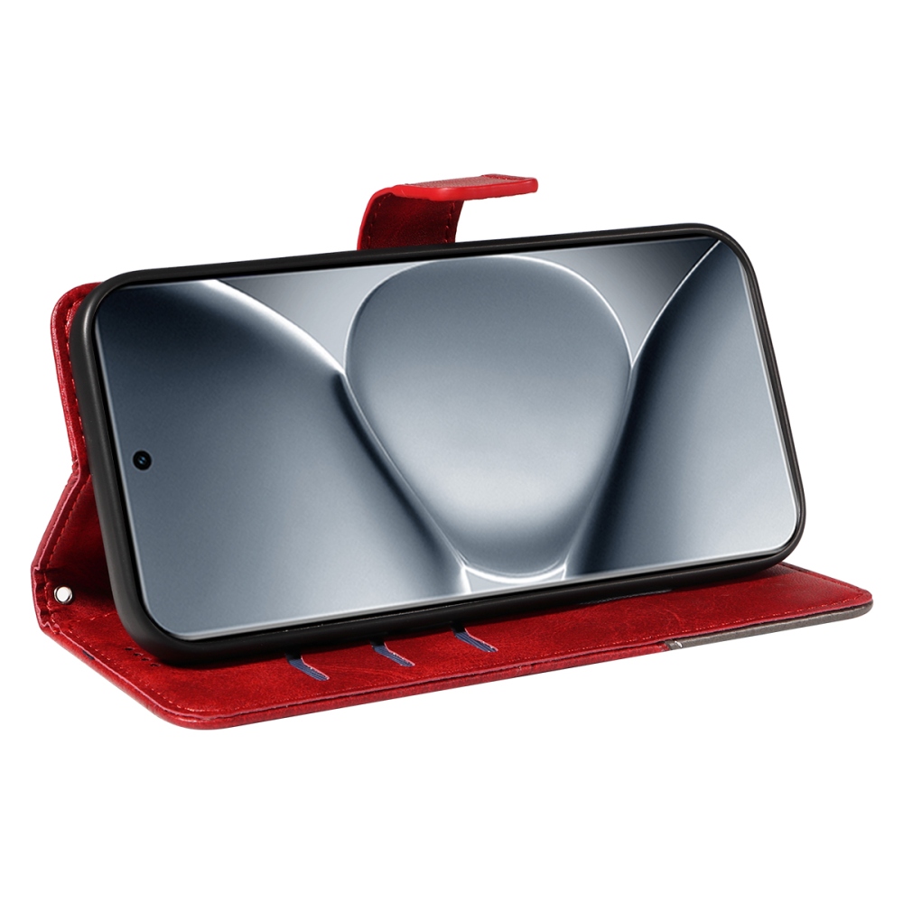 Lines knížkové pouzdro na Xiaomi Redmi Note 15 Pro+ 5G - červené