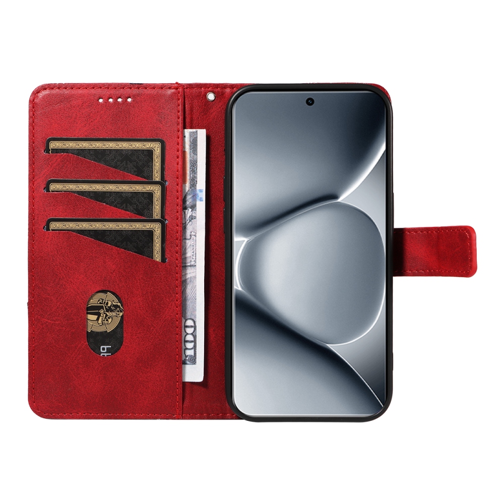 Lines knížkové pouzdro na Xiaomi Redmi Note 15 Pro+ 5G - červené