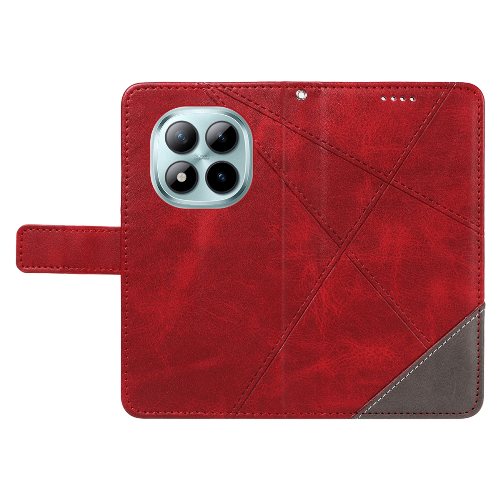 Lines knížkové pouzdro na Xiaomi Redmi Note 15 Pro+ 5G - červené