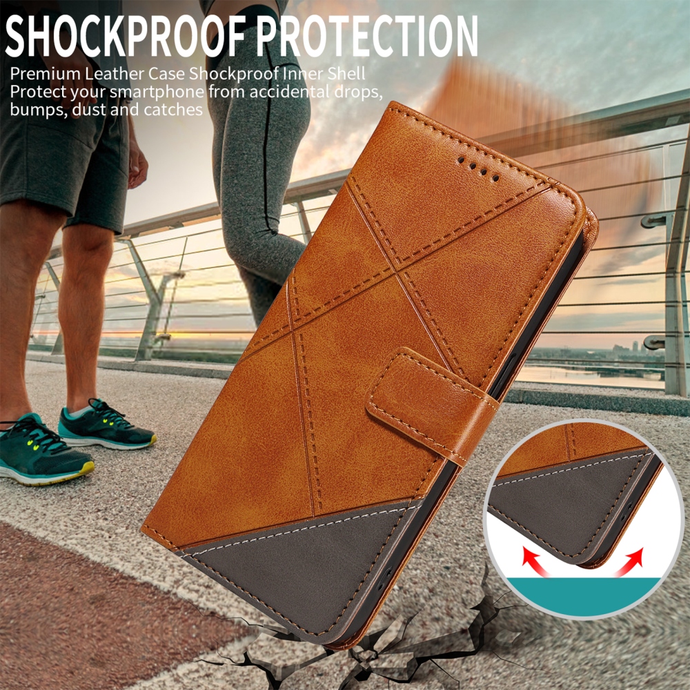 Lines knížkové pouzdro na Xiaomi Redmi Note 15 Pro+ 5G - hnědé