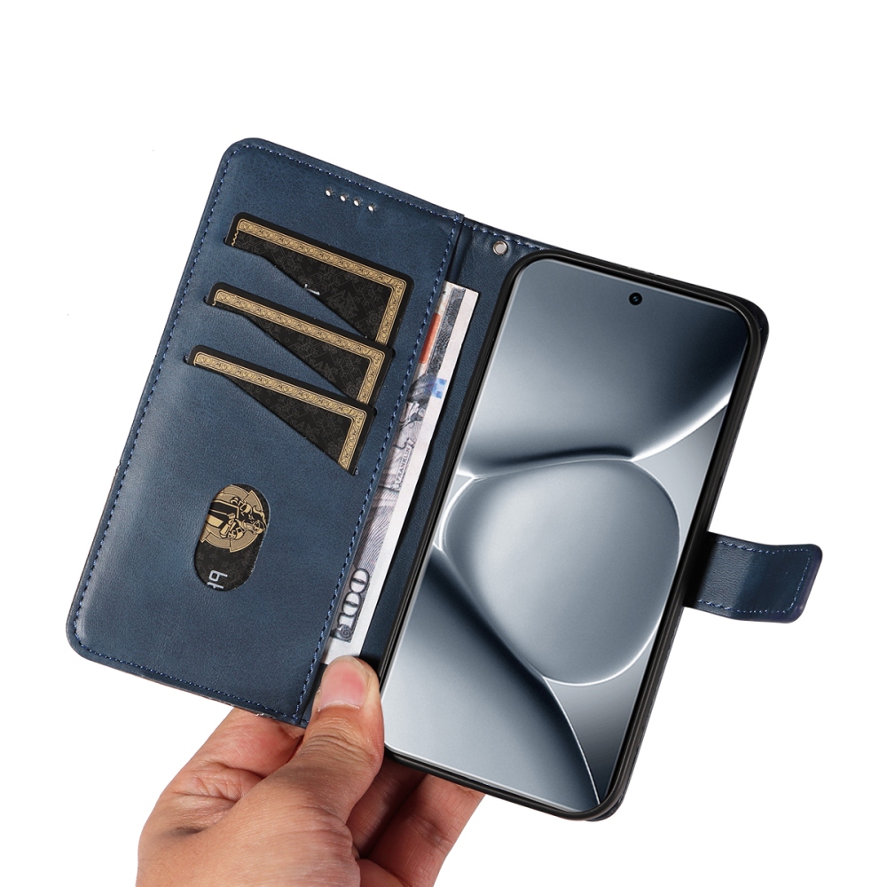 Lines knížkové pouzdro na Xiaomi Redmi Note 15 Pro+ 5G - modré