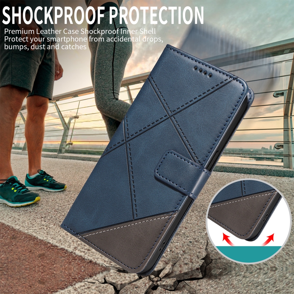 Lines knížkové pouzdro na Xiaomi Redmi Note 15 Pro+ 5G - modré