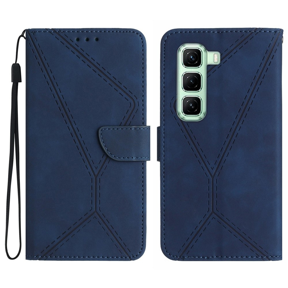 Linesy knížkové pouzdro na Infinix Hot 50 Pro+ - modré
