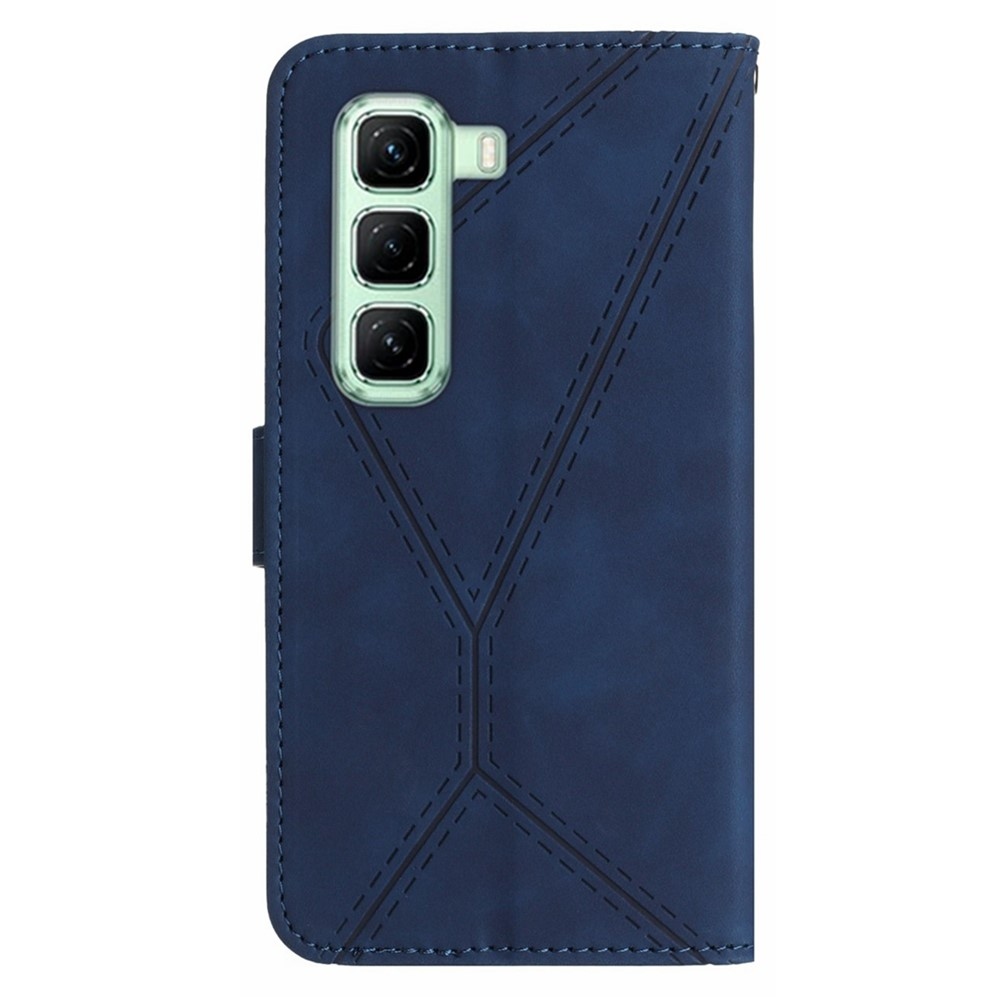 Linesy knížkové pouzdro na Infinix Hot 50 Pro+ - modré