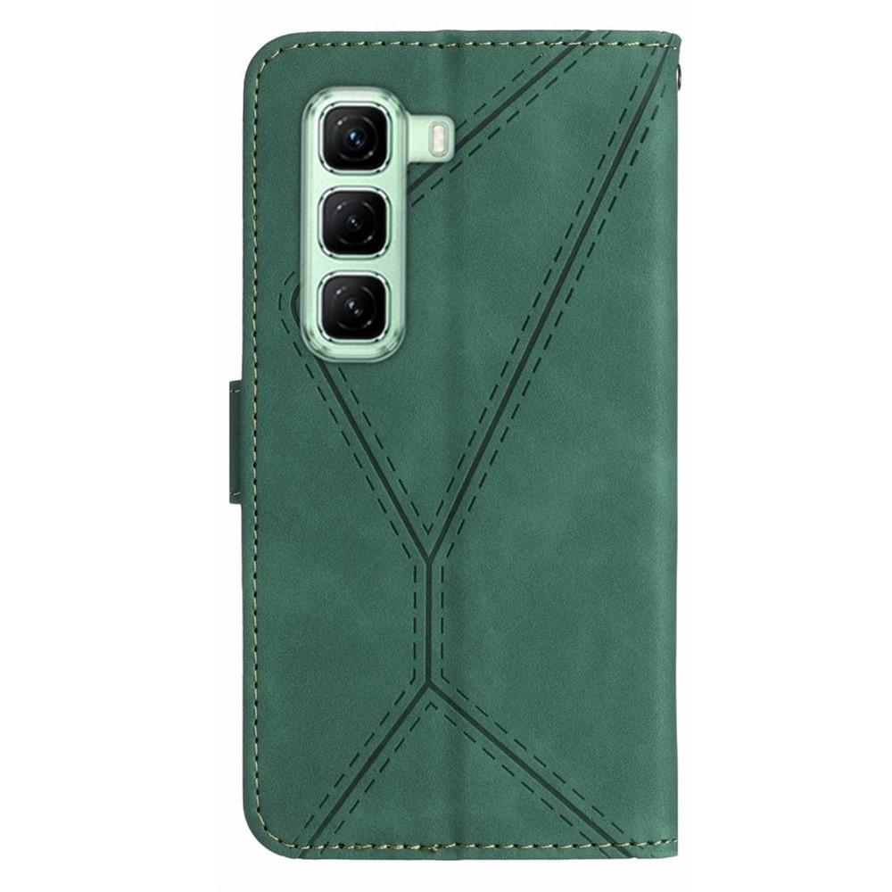 Linesy knížkové pouzdro na Infinix Hot 50 Pro+ - zelené