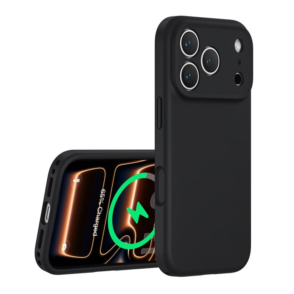 Liquid silikonový obal s MagSafe na iPhone 18 Pro Max/17 Pro Max - černý