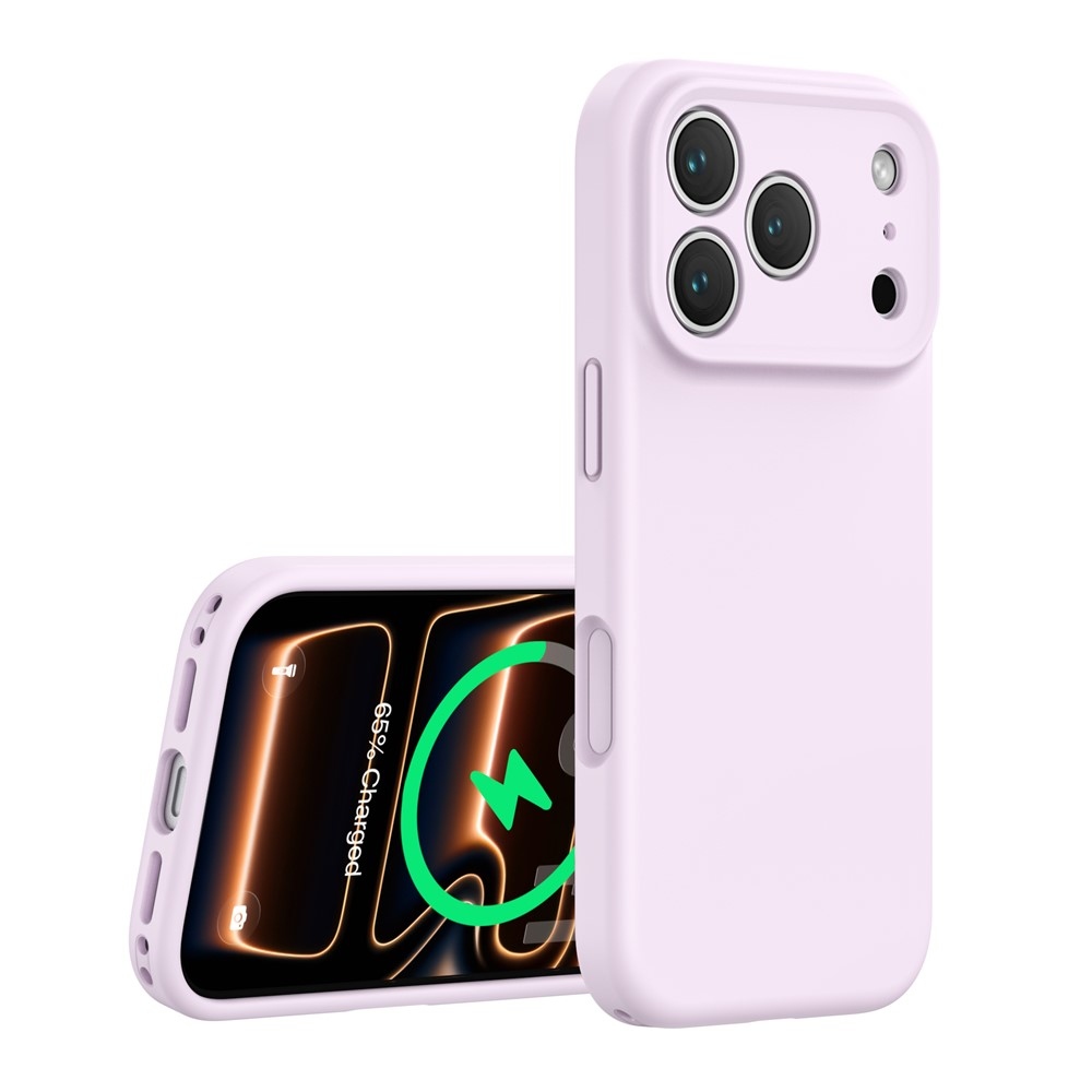 Liquid silikonový obal s MagSafe na iPhone 18 Pro Max/17 Pro Max - fialový