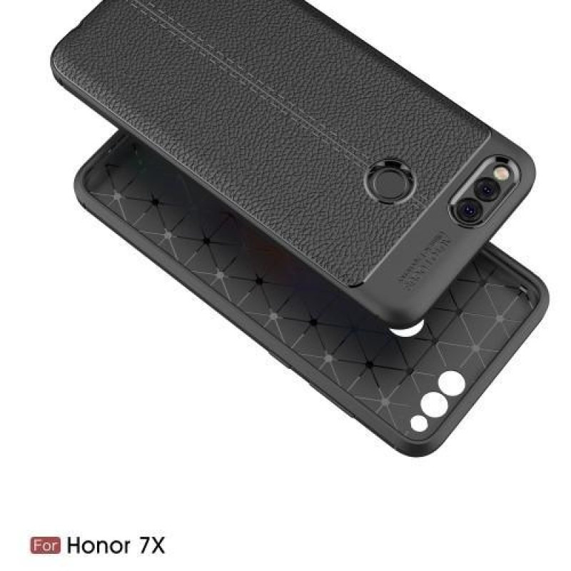 Litch odolný gelový obal na mobil Honor 7X - černý