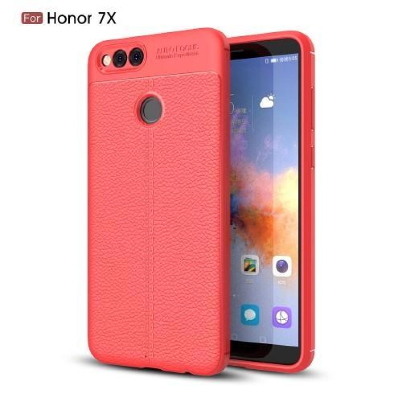 Litch odolný gelový obal na mobil Honor 7X - červený