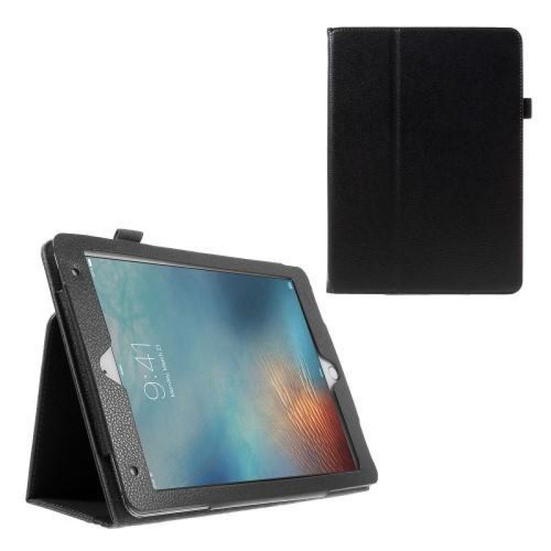 Litch PU kožené pouzdro s funkcí stojánku na iPad Pro 9.7 - černé
