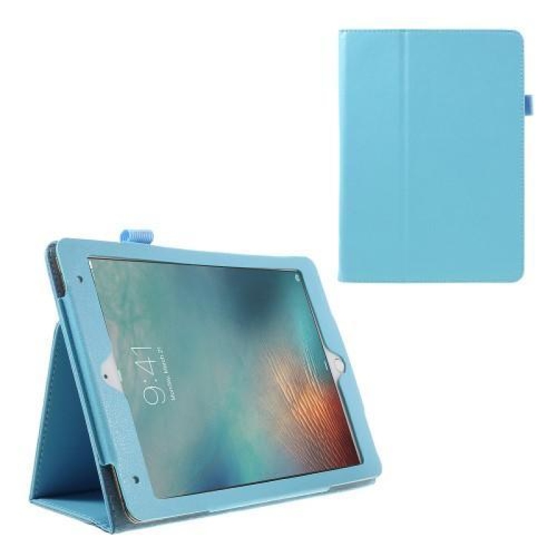 Litch PU kožené pouzdro s funkcí stojánku na iPad Pro 9.7 - světlemodré