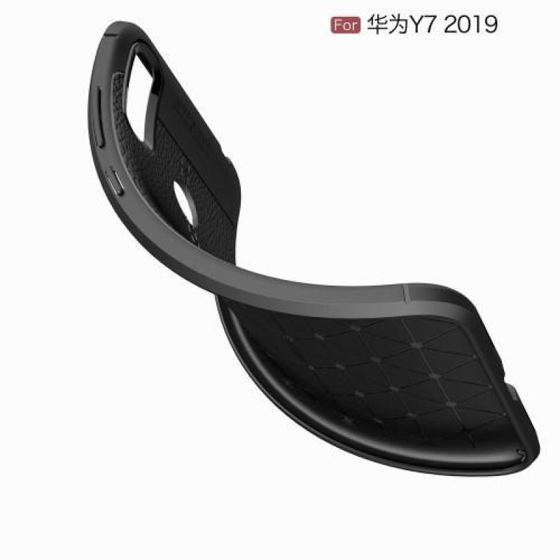 Litchi gelový obal na mobil Huawei Y7 (2019) - černý