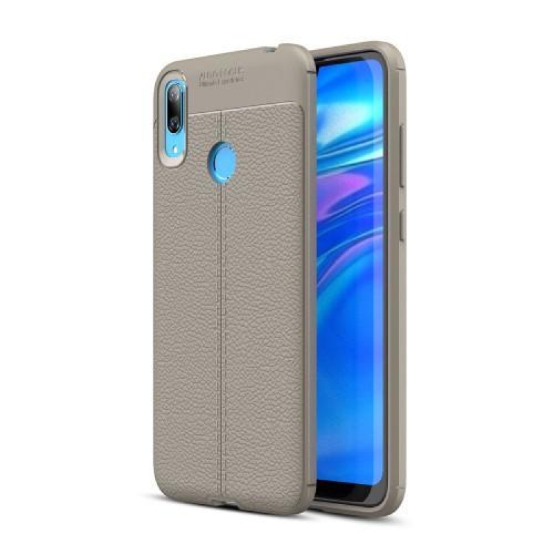 Litchi gelový obal na mobil Huawei Y7 (2019) - šedý