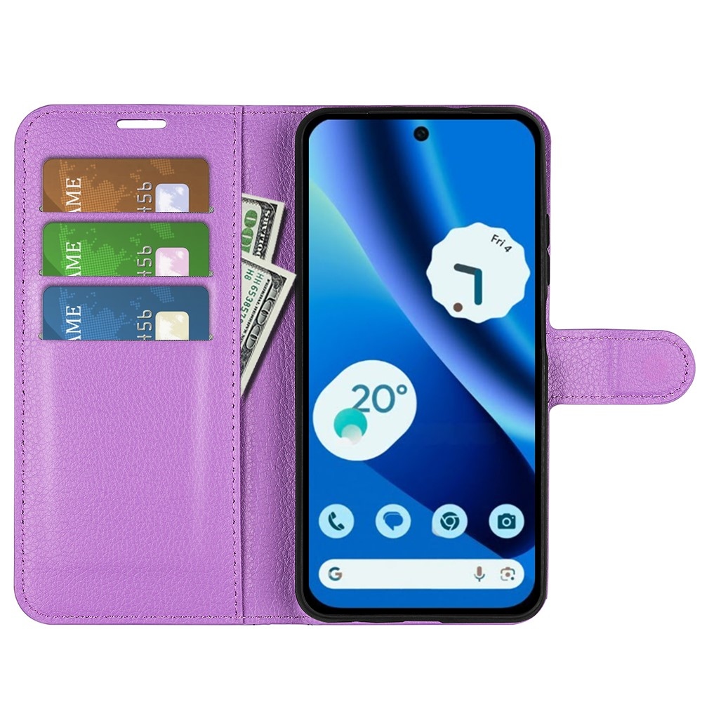 Litchi knížkové pouzdro na Google Pixel 10a - fialové