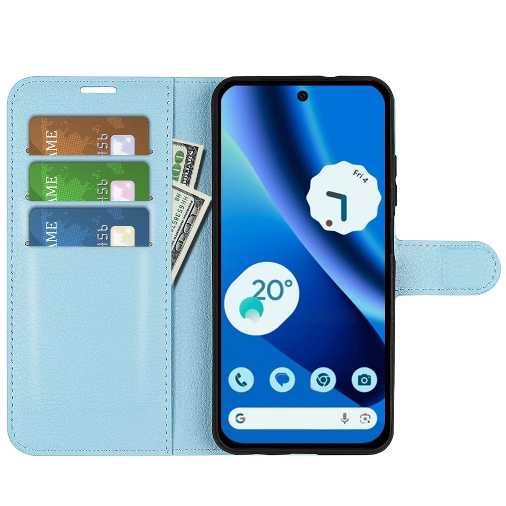 Litchi knížkové pouzdro na Google Pixel 10a - modré