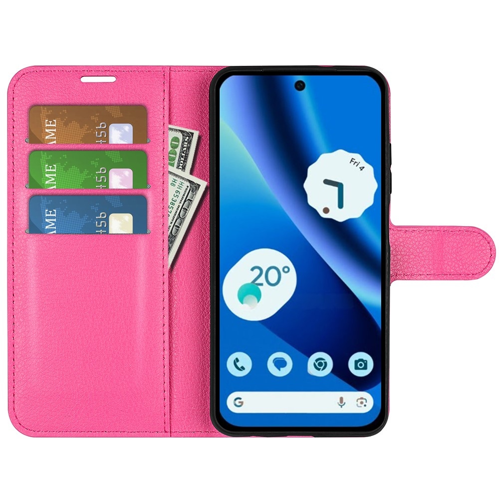 Litchi knížkové pouzdro na Google Pixel 10a - rose