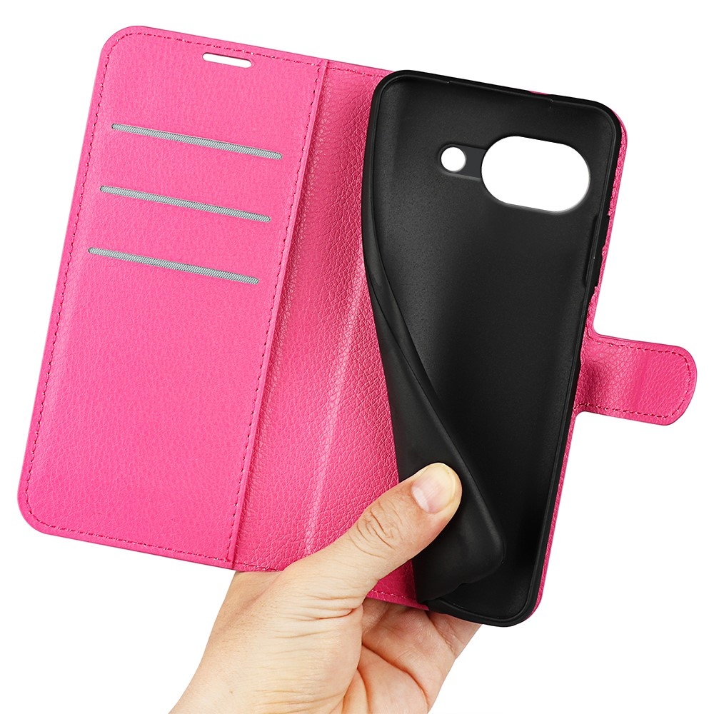 Litchi knížkové pouzdro na Google Pixel 10a - rose