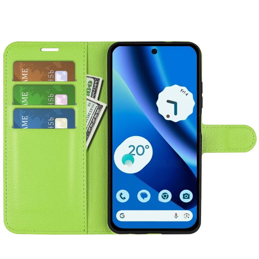 Litchi knížkové pouzdro na Google Pixel 10a - zelené